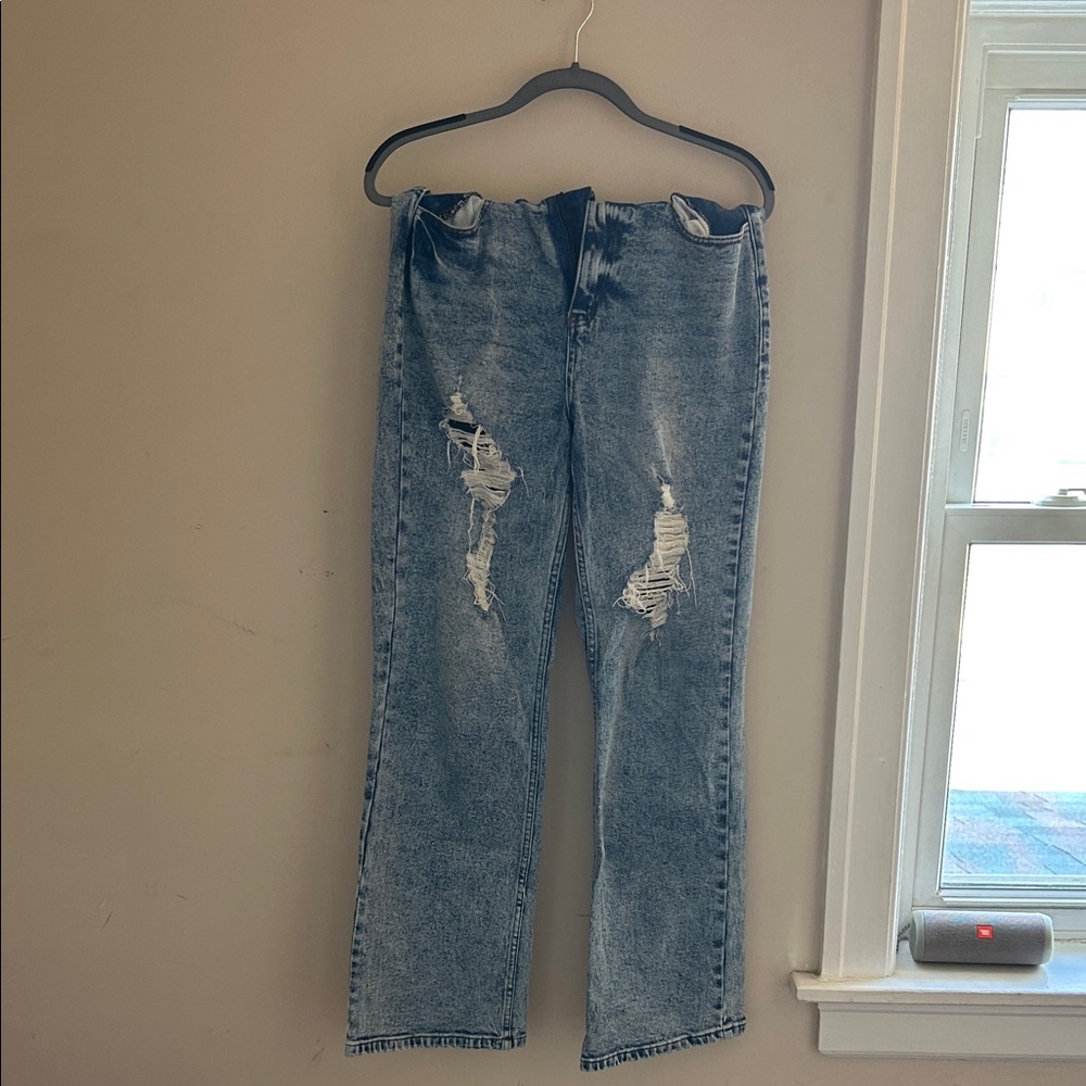 Vibrant Faded Denim Jeans